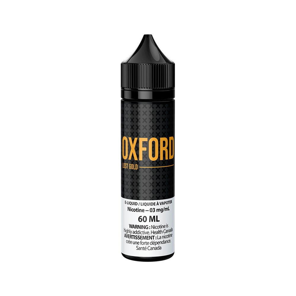 Oxford Lost Gold Freebase E-Liquid 60mL bottle