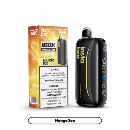 Insta Bar Mega Pro 160K Mango Ice Disposable Vape - Supa Vapes