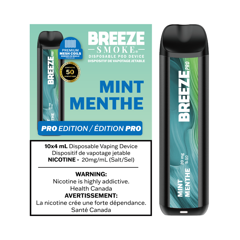 Breeze Pro S50 4mL Disposable Vape - Mint
