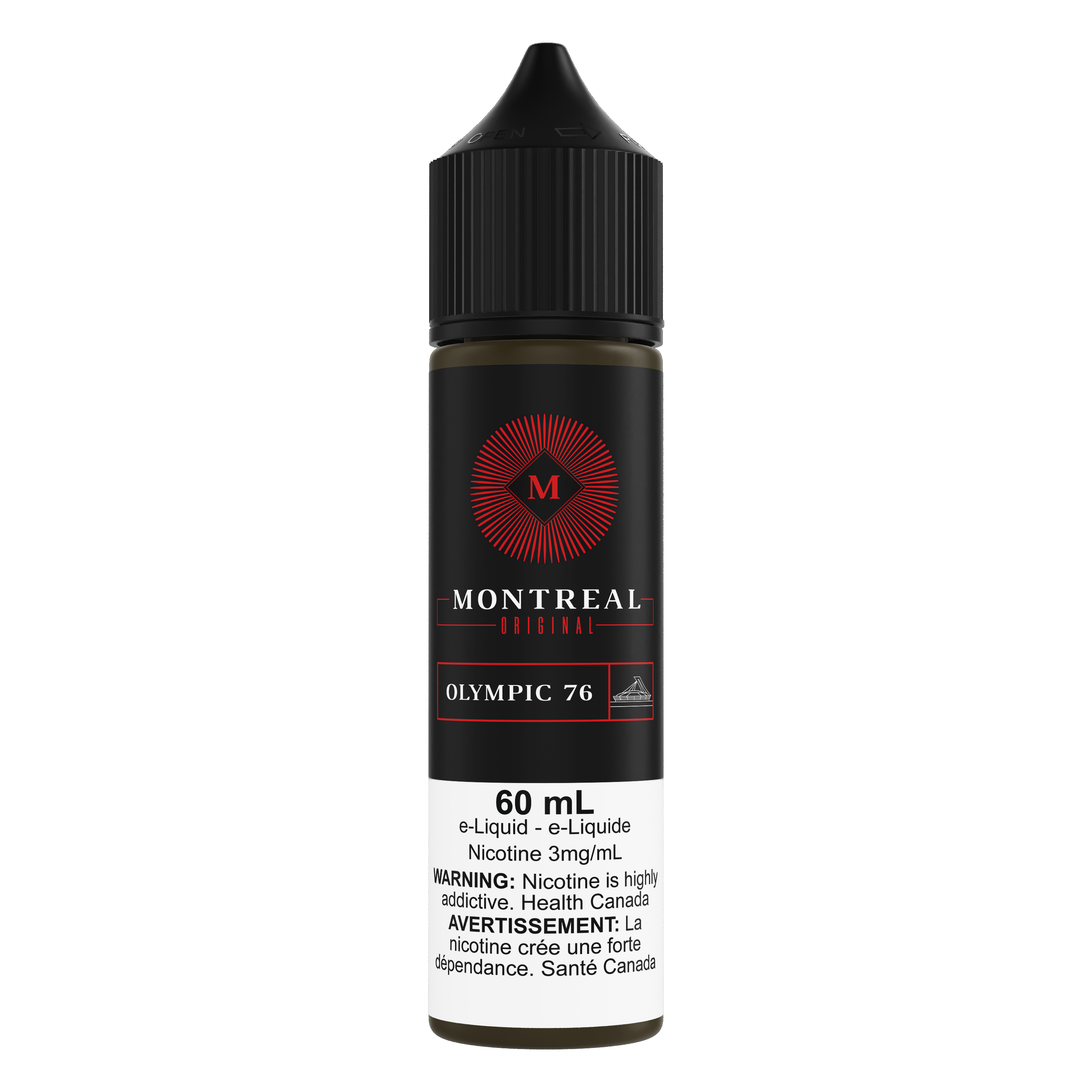 MTL Original Freebase 50/50 e-liquid, 60mL bottle, smooth Montreal-inspired blend for mouth-to-lung vaping.