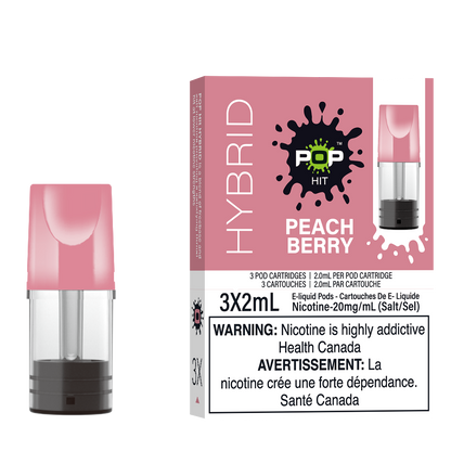 Pop Pods Peach Berry STLTH-compatible pods 5-pack