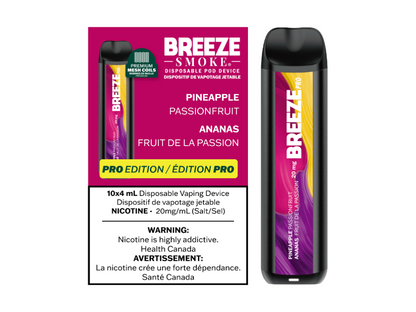Breeze Pro 20mg Disposable Vape - Pineapple Passionfruit