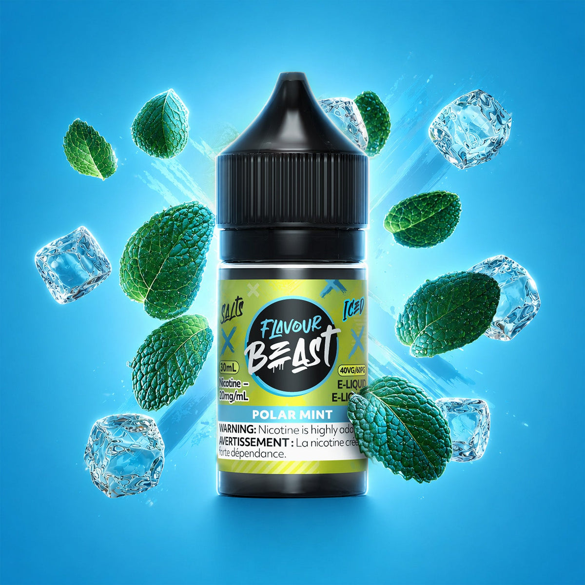 Flavour Beast E-Liquid Salt 30mL Polar Mint Iced - Supa Vapes