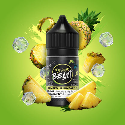 Flavour Beast E-Liquid Salt 30mL Pumped Up Pineapple Iced - Supa Vapes
