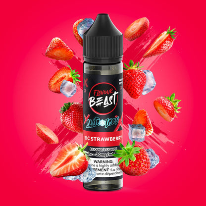Flavour Beast E-Liquid Salt 30mL Sic Strawberry Iced - Supa Vapes