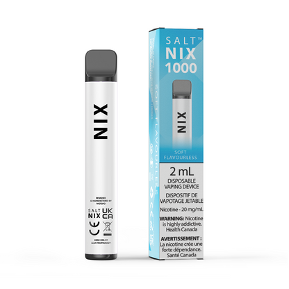 Salt Nix NIX 1000 Soft Flavourless disposable vape