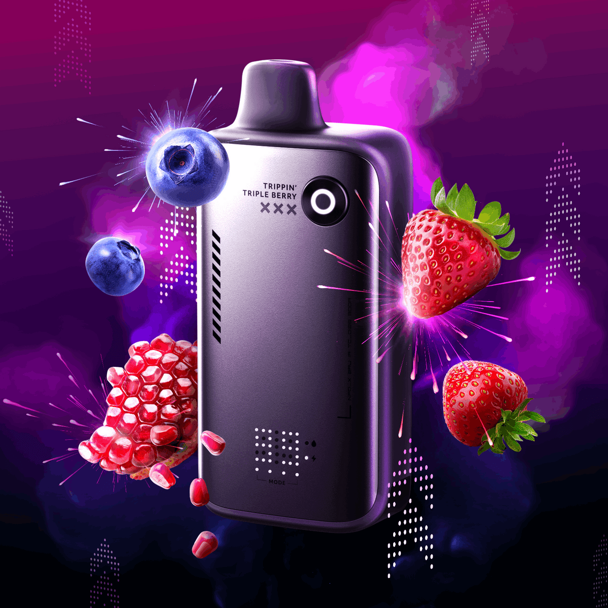 Flavour Beast Alpha 80K disposable vape — Trippin' Triple Berry flavour | Supa Vapes Canada