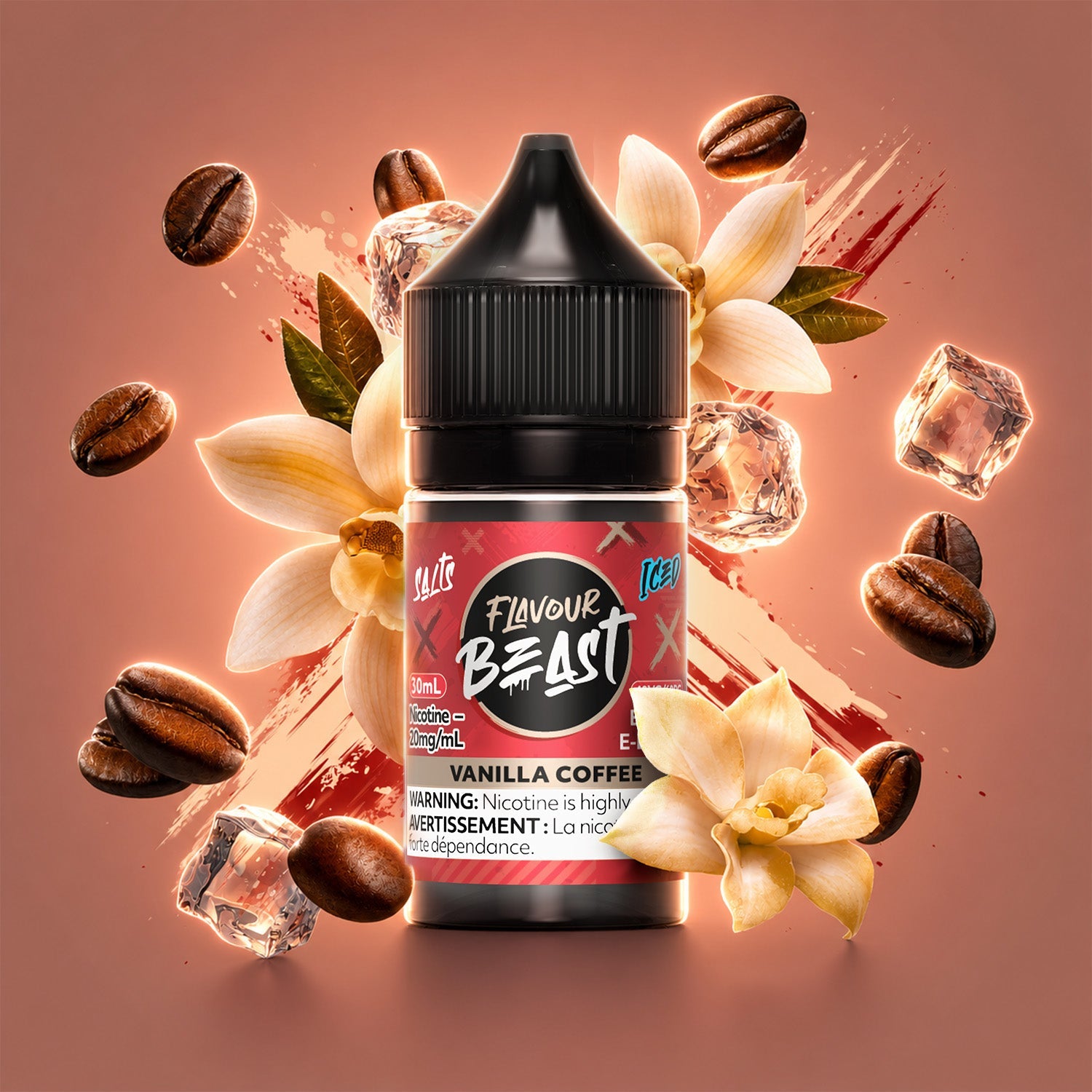 Flavour Beast E-Liquid Salt 30mL Vanilla Coffee Iced - Supa Vapes