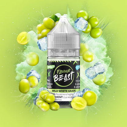 Flavour Beast E-Liquid Salt 30mL Wild White Grape Iced - Supa Vapes