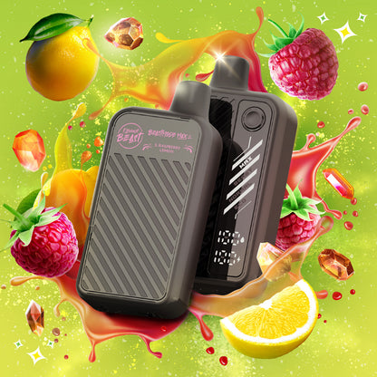 Beast Mode Max 2 Disposable Vape in Sour Raspberry Lemon flavour.