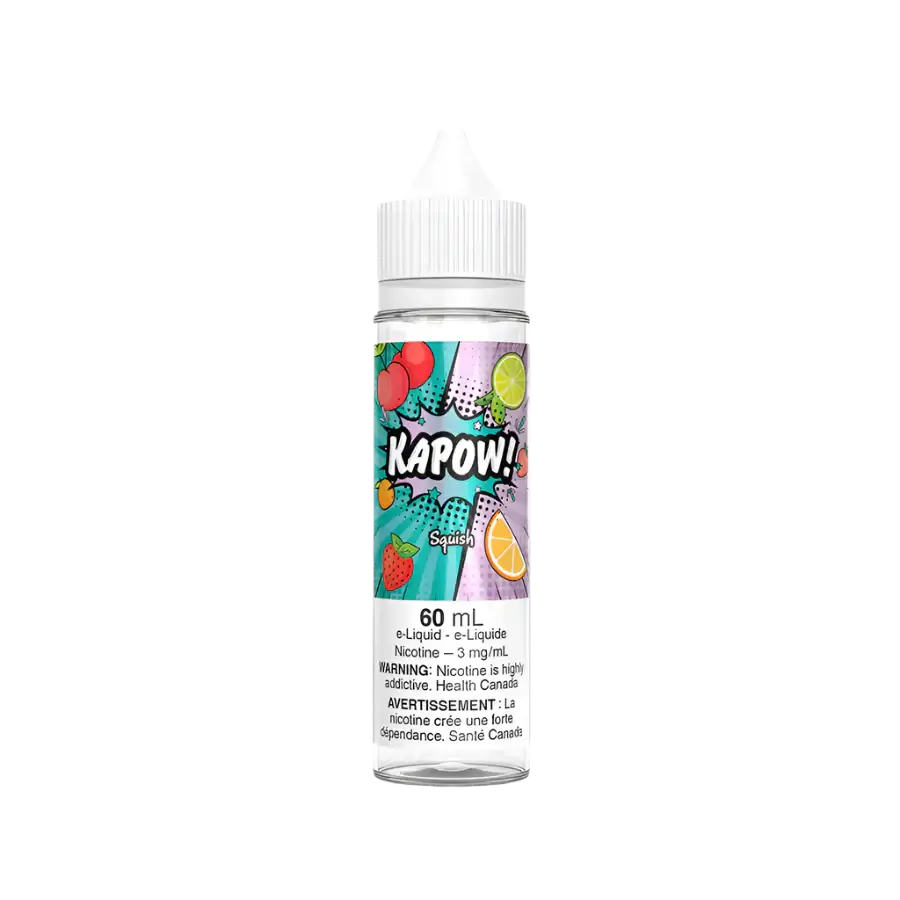 KAPOW! Melonz flavour, 12mg nicotine vape, sweet and cooling twist, designed for Ontario and Quebec vapers