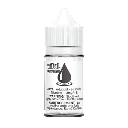 VITAL 30mL e-liquid, Flavourless, 0 mg nicotine, smooth and consistent vapor, ideal for Ontario and Quebec vapers.