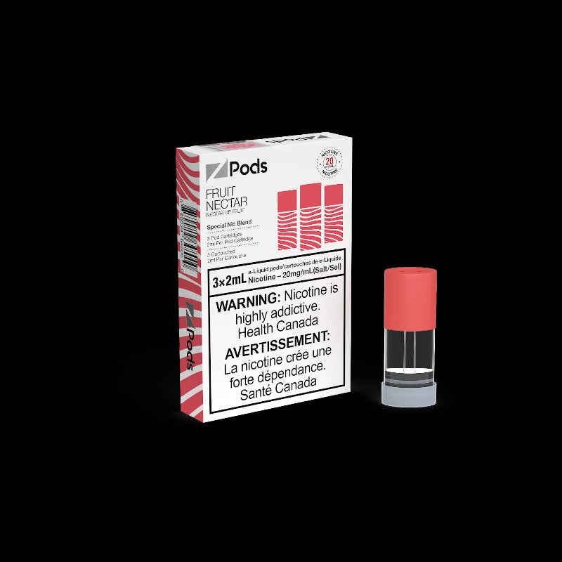 Z Pods, Burst Ice flavour pod, unique nicotine blend delivering smooth but powerful throat hit, ideal for vapers in Ontario and Quebec.