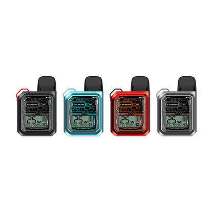 UWELL Caliburn GK3 Pod Kit, Crimson colour, featuring versatile 0.6ohm and 0.9ohm pods for rich mouth-to-lung vape satisfaction, ideal for Ontario and Quebec vapers.