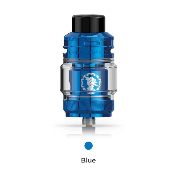 GEEKVAPE Z Sub-Ohm SE tank, special edition blue variant, child safety lock, long-lasting coils, designed for Ontario and Quebec vapers.