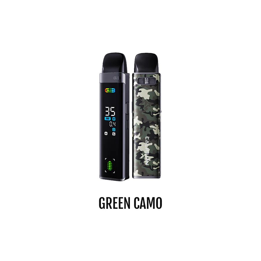 UWELL Caliburn G3 PRO Pod Kit in Space Gray, featuring 2A Type-C charging and Pro-FOCS flavor technology, premium performance device ideal for Ontario and Quebec vapers.