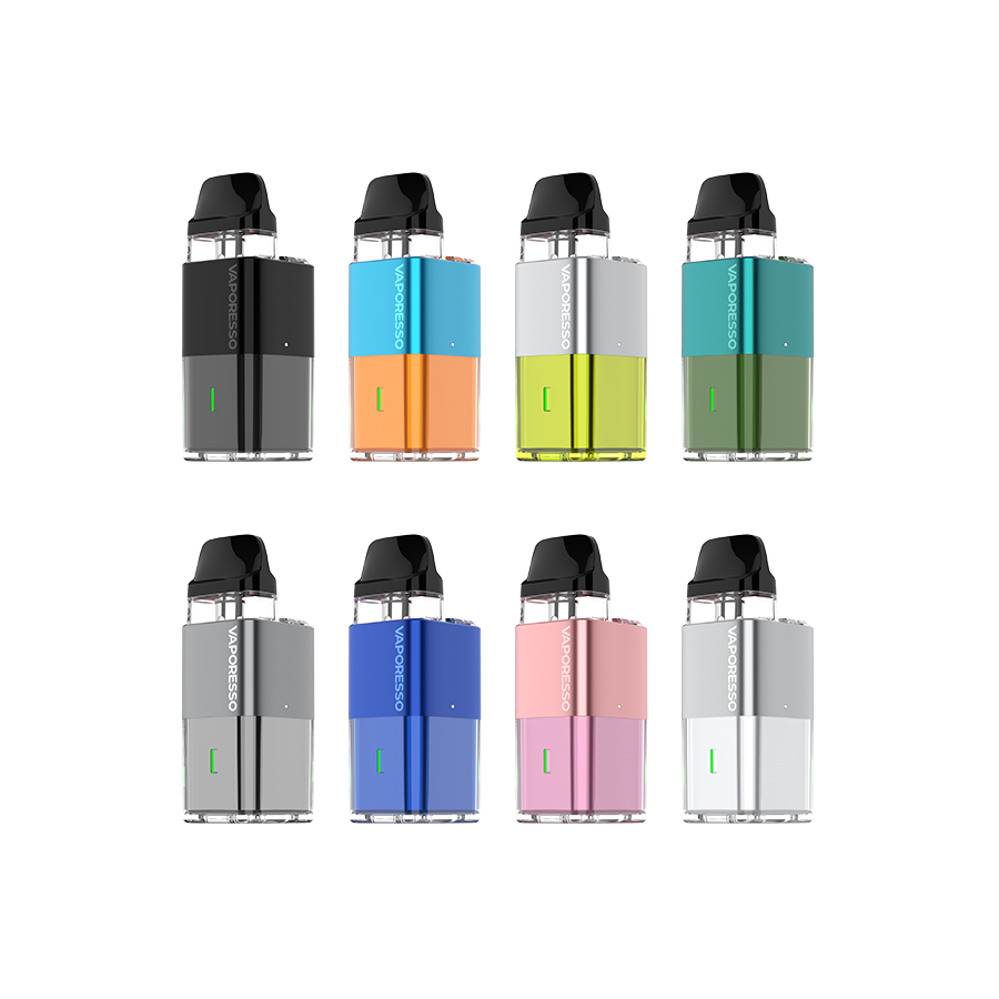 VAPORESSO XROS Cube Pod Kit in Black, compact design with 900mAh battery, adjustable airflow, and mesh pods for premium vaping experience in Ontario and Quebec.