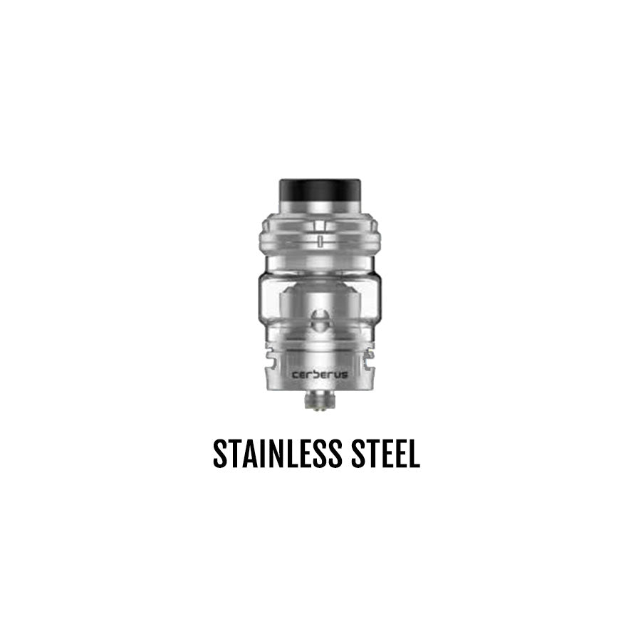 GEEKVAPE Cerberus SE Tank, Gun Metal finish, 0.2ohm Super Mesh X1 coil, adjustable airflow for optimal vaping, designed for Ontario and Quebec vapers.