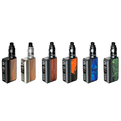 VOOPOO Drag 4 Starter Kit, Black Walnut color, dual 18650 batteries, Gene.TT 2.0 chipset with 4ml UFORCE-K tank, optimized for smooth vaping in Ontario and Quebec.
