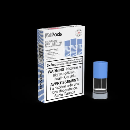 Z Pods, Pineapple Lemon flavour, balanced 20mg nicotine strength, smooth and satisfying vaping experience, ideal for vapers in Ontario and Quebec.