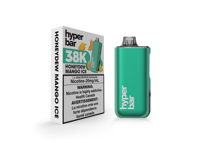 Hyperbar BE38000, Peach Blue Razz flavour, rich sweet and tangy vape experience with advanced dual mesh coil technology, ideal for Ontario and Quebec vapers.