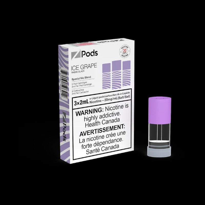 Z Pods, Rainbow flavour with balanced nicotine blend, smooth and intense throat hit, ideal for vapers in Ontario and Quebec.