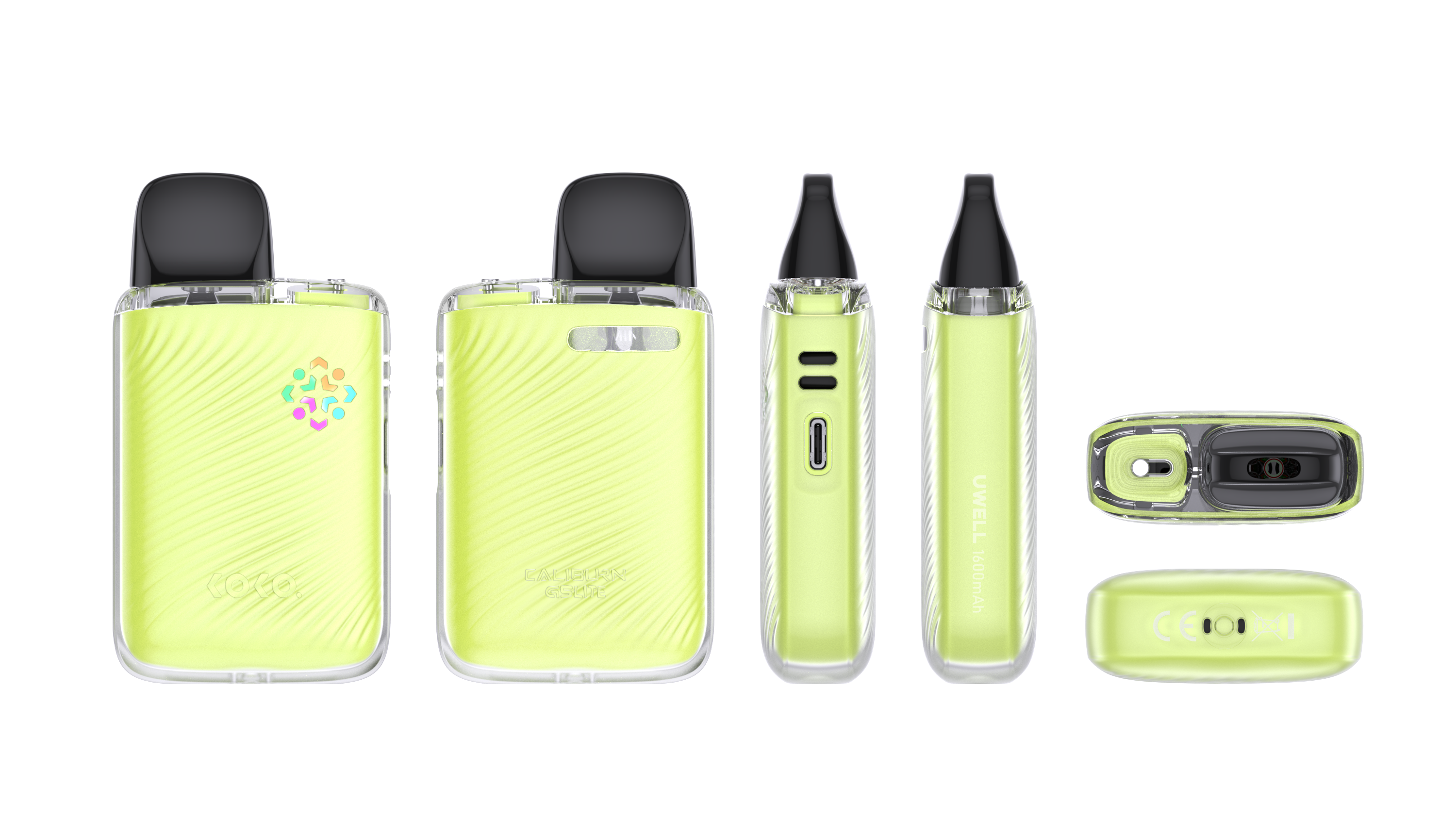 Lemon Green G5 Lite Koko device in multiple angles