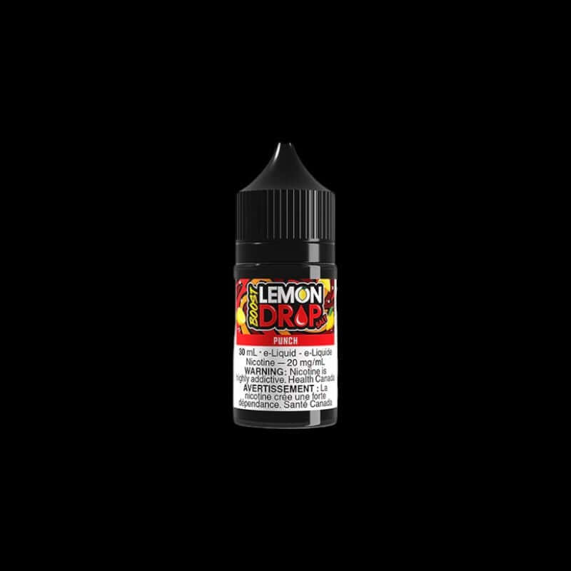 Lemon Drop Boost Salt 30 ML, Peach Ice flavour with smooth nicotine salt, refreshing citrus vape, ideal for vapers in Ontario and Quebec.