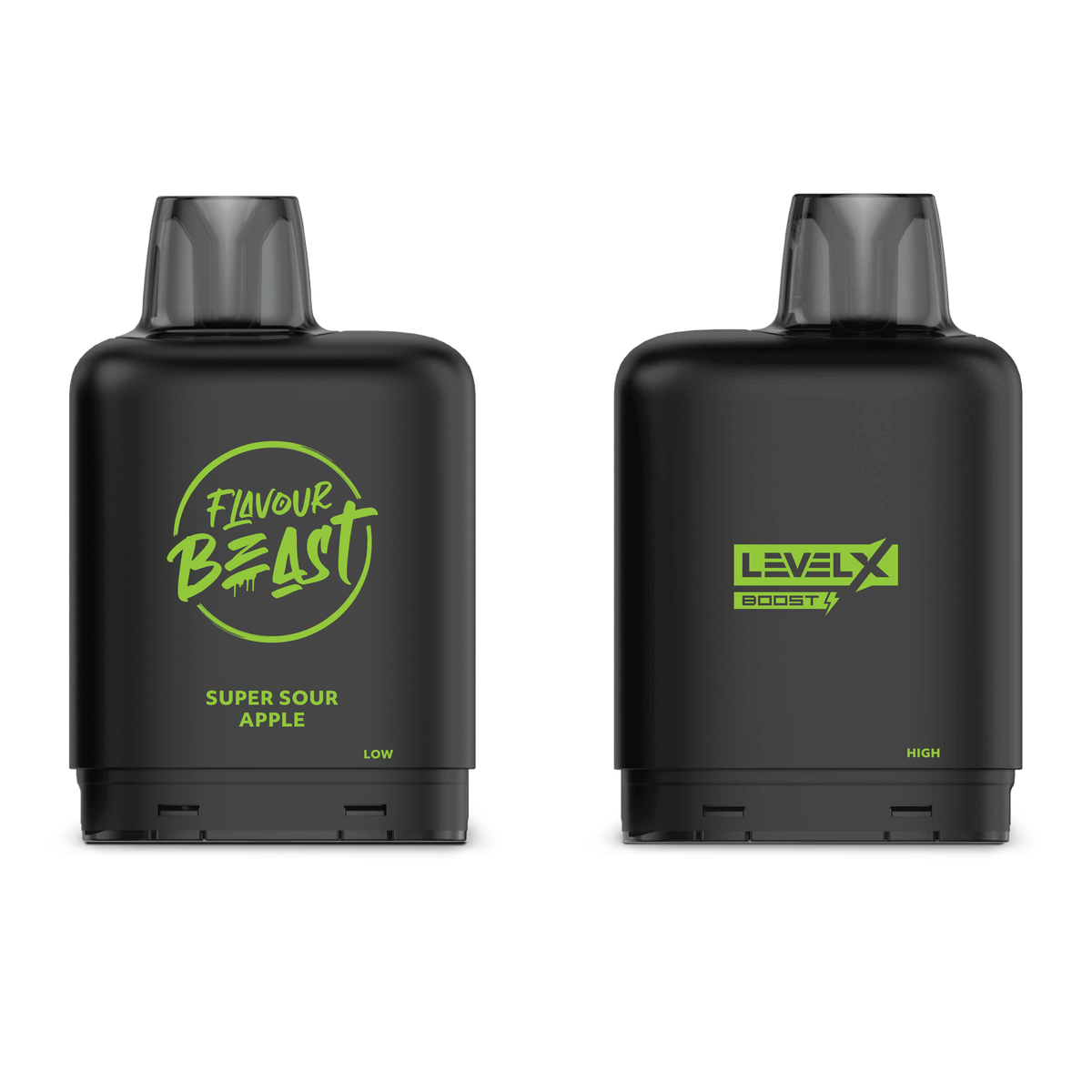 Flavour Beast Level X Boost 25K pod — Super Sour Apple Iced flavour | Supa Vapes Canada