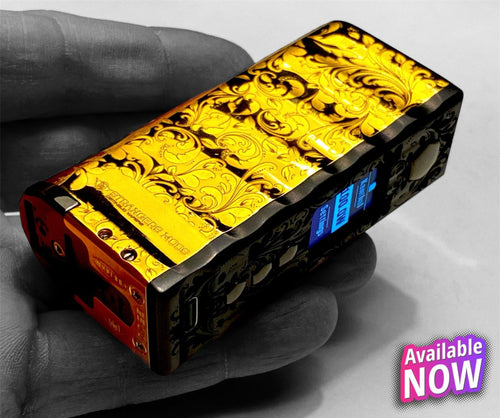Strangers Mods Ergal 18650 Gold Bar Bi-Color DNA100C box mod
