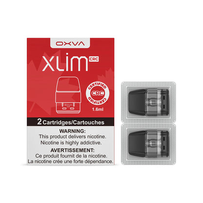 OXVA XLIM Replacement Pods 2 Pack Canada with two 1.6mL cartridges for XLIM devices.