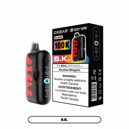 Rocky Vapor Oxbar G100K Disposable Vape