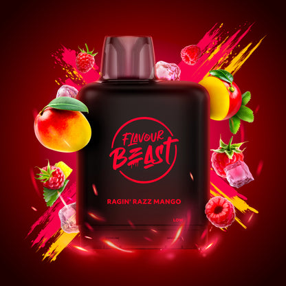 Flavour Beast Level X Boost 25K, Honeydew Pineapple flavour pod, 20mL capacity, up to 25,000 puffs, premium long-lasting vape pod, ideal for Ontario and Quebec vapers.