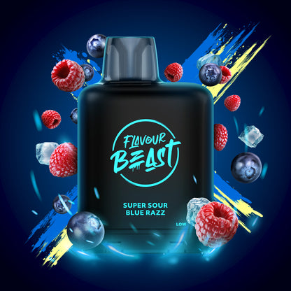 Flavour Beast Level X Boost 25K, Bumpin' Blackcurrant flavour pod, up to 25,000 puffs, rich long-lasting vape, designed for Ontario and Quebec vapers.