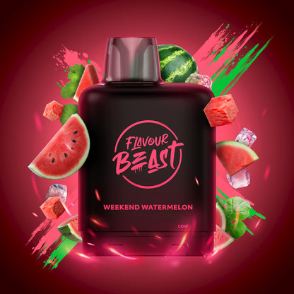 Flavour Beast Level X Boost 25K, Groovy Grape Passionfruit Iced flavour pod with hybrid vaping technology, 25,000 puffs, designed for bold and refreshing vape sessions, ideal for Ontario and Quebec vapers.