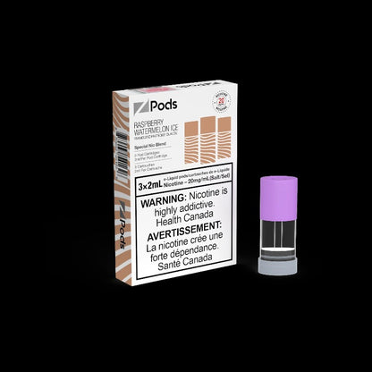 Z Pods Grapes Gone Wild flavour pod, combining salt nic and freebase e-liquid, smooth and strong vaping hit at 20mg nicotine strength, ideal for Ontario and Quebec vapers.