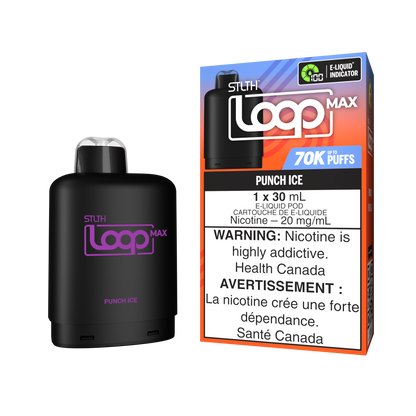 STLTH Loop MAX 70K rechargeable vape — Punch Ice flavour | Supa Vapes Canada