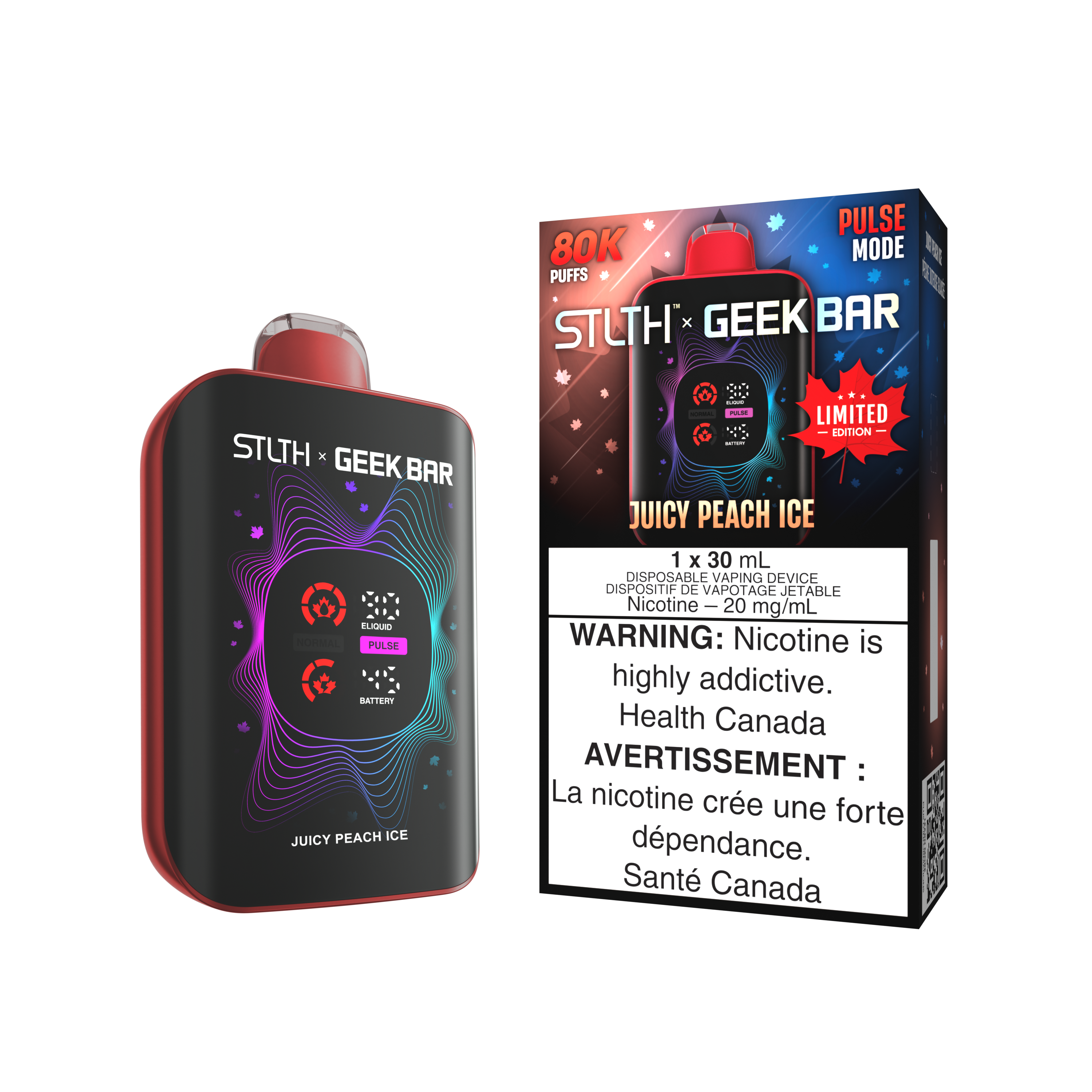 STLTH x Geek Bar - Canada Limited Edition 80K Disposable Vape