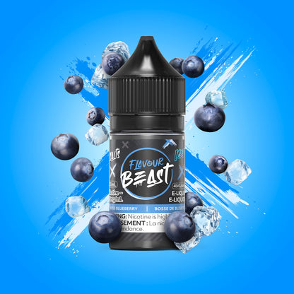 Flavour Beast E-Liquid Salt 30mL, Blasin Banana Mango Iced flavour, 20mg nicotine strength, bold and intense banana mango iced salt nicotine vape juice, smooth vaping experience designed for Ontario and Quebec users.