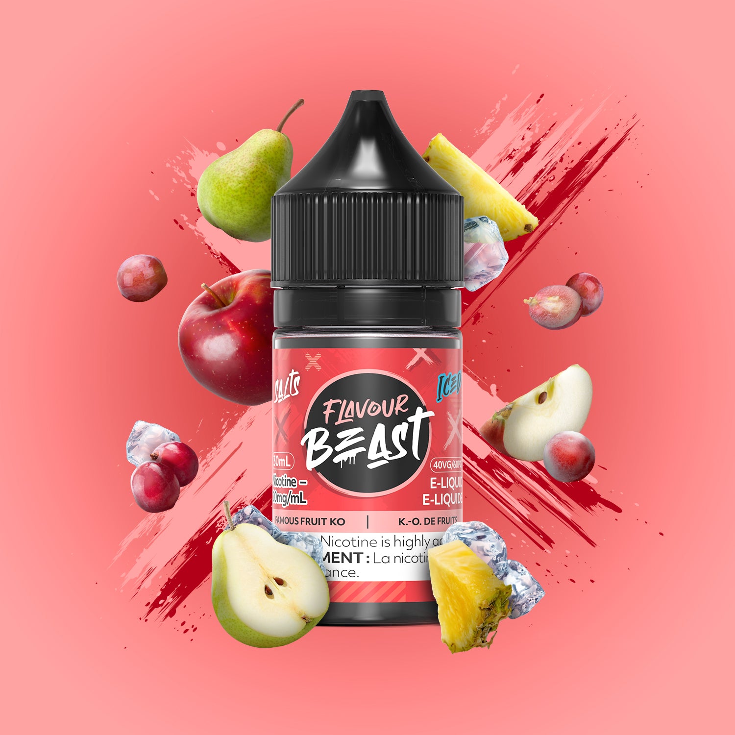Flavour Beast E-Liquid Salt 30mL, Chilling Coffee flavour, 20mg nicotine salt e-liquid, robust and smooth vaping experience, ideal for Ontario and Quebec vapers.