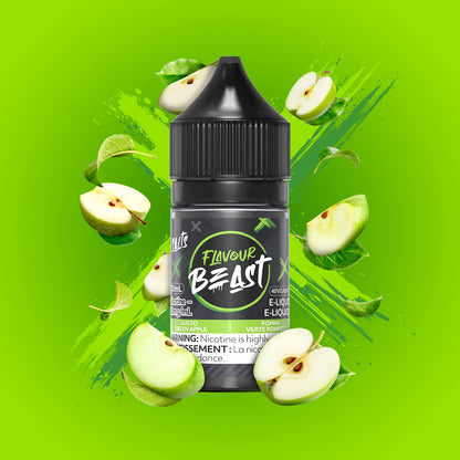 Flavour Beast E-Liquid Salt 30mL, Famous Fruit KO Iced flavour with 20mg nicotine salt, bold and refreshing taste, designed for Ontario and Quebec vapers.