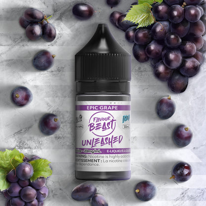 Flavour Beast Unleashed E-Liquid, Epic Cherry flavour with smooth salt nicotine, intense and satisfying vape experience, suitable for vapers in Ontario and Quebec.