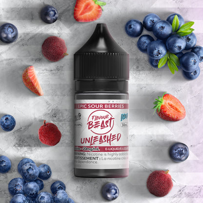 Flavour Beast Unleashed E-Liquid, Epic Sour fruit G flavour, fruity and intense vape juice, available for Ontario and Quebec customers.