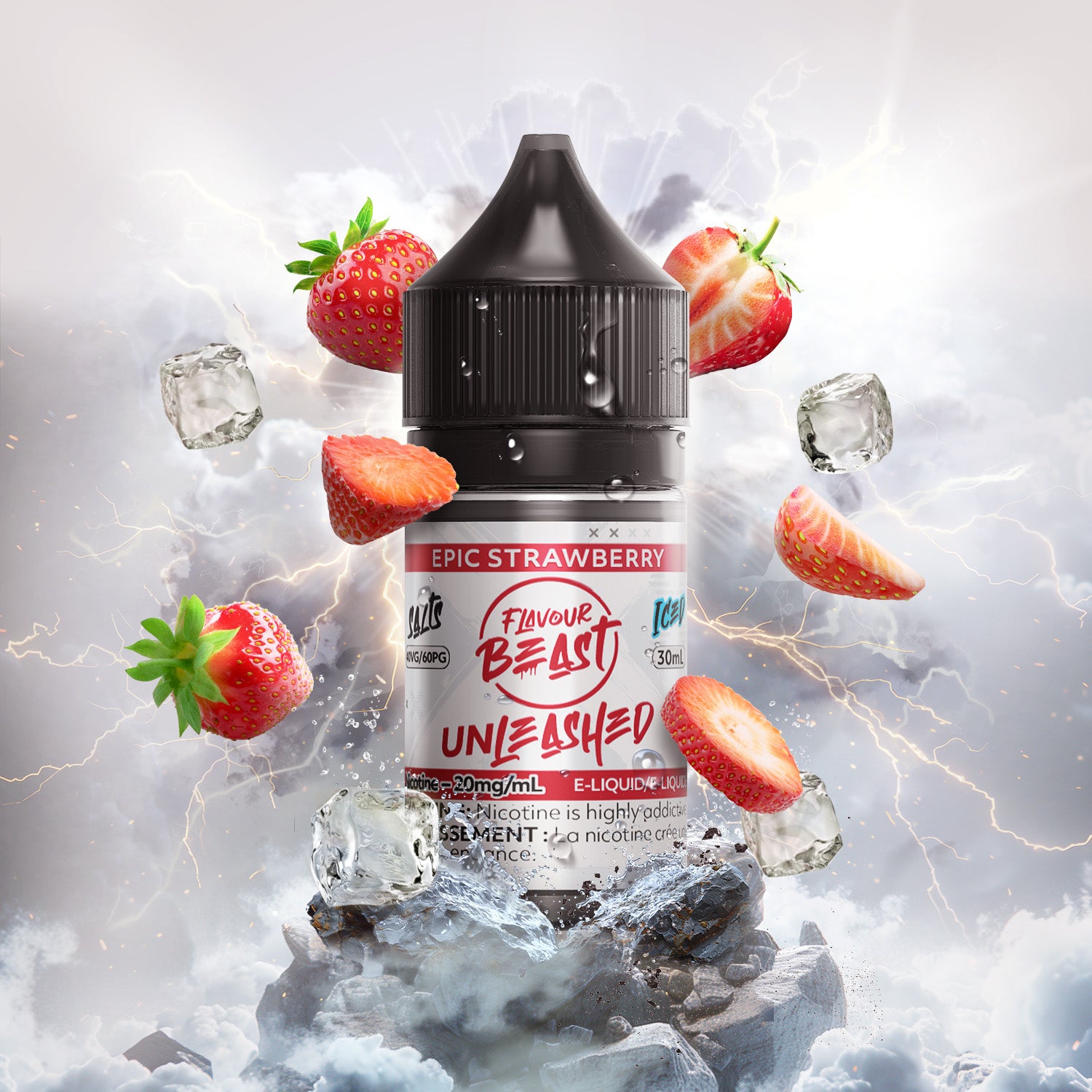 Flavour Beast Unleashed E-Liquid, Epic Grape Berry flavour with salt nicotine, bold and smooth vaping experience, ideal for vapers in Ontario and Quebec.