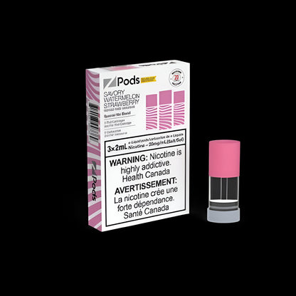 Z Pods Mango Peach flavour pod with 20mg nicotine strength, smooth yet strong throat hit vape pod, ideal for vape enthusiasts in Ontario and Quebec.