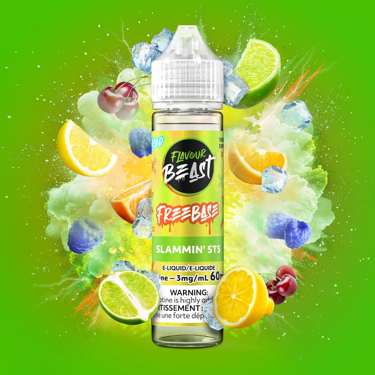 Flavour Beast E-Liquid Freebase Iced (60mL)