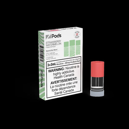 Z Pods Ice Apple flavour, 20mg nicotine blend combining salt nic and freebase e-liquid, smooth yet powerful vaping experience, ideal for vapers in Ontario and Quebec.