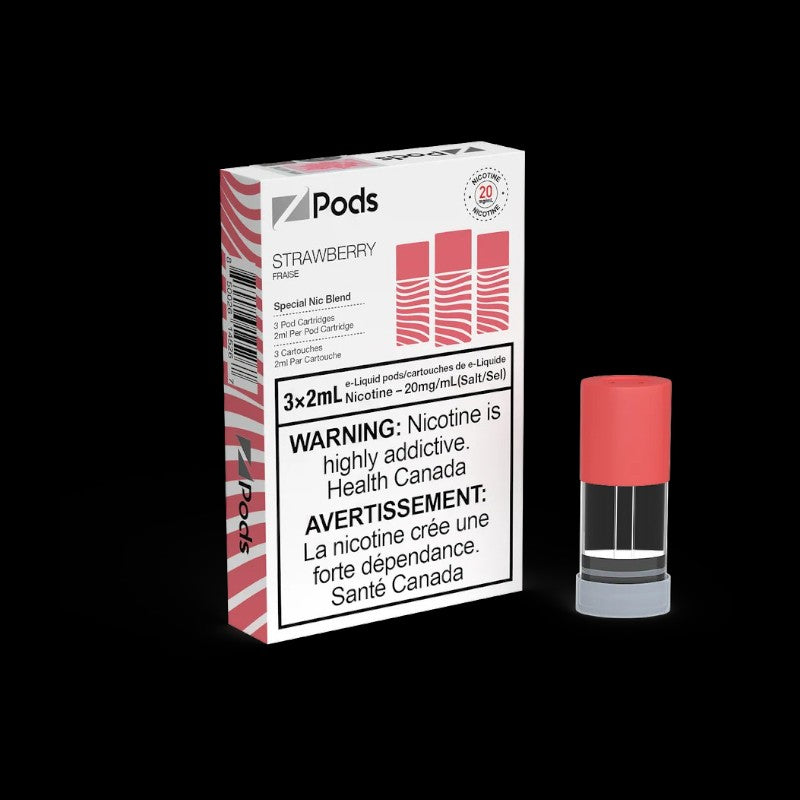 Z Pods, Savory Watermelon flavour, special nicotine blend for a smooth yet powerful vape hit, ideal for Ontario and Quebec customers.