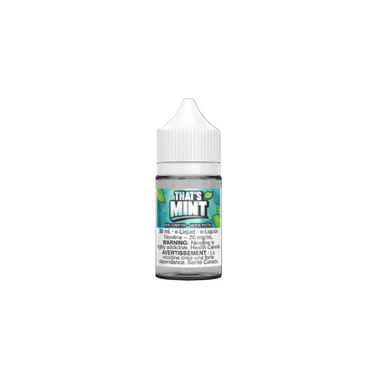 That's Mint Salt Peppermint flavour with 20mg nicotine, icy and invigorating vape salt perfect for mint lovers in Ontario and Quebec.