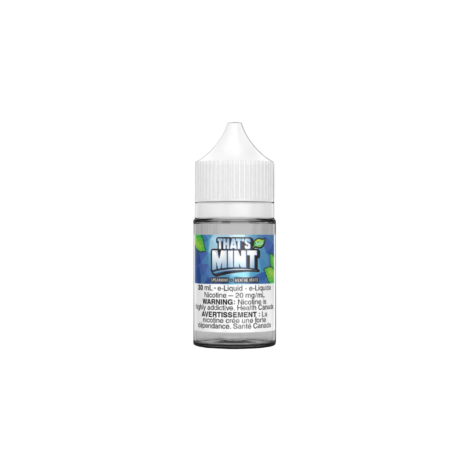 That's Mint - Salt, Mint Condition flavour, 12mg salt nicotine, smooth and cool minty vape, ideal for Ontario and Quebec vapers.